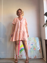 Load image into Gallery viewer, Embroidered linen dress