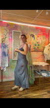 Load image into Gallery viewer, Hand-dyed deadstock cupro bias cut slip dress, front view