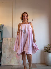 Load image into Gallery viewer, pink linen circle dress 25037