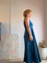 Load image into Gallery viewer, Long blue dress