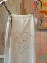 Load image into Gallery viewer, 26185 Antique White Embroidered Linen Cutwork Dress — One of a Kind