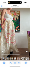 Load image into Gallery viewer, pants made from vintage bedpread 251212