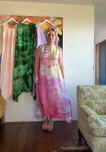 Load image into Gallery viewer, 26214 Rose Petal Hand-Dyed Deadstock Satin Cupro Maxi Dress