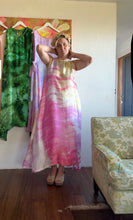 Load image into Gallery viewer, 26214 Rose Petal Hand-Dyed Deadstock Satin Cupro Maxi Dress