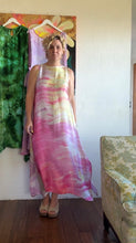 Load image into Gallery viewer, 26214 Rose Petal Hand-Dyed Deadstock Satin Cupro Maxi Dress
