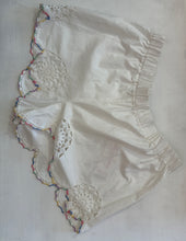 Load image into Gallery viewer, Shorts made from vintage pillowcases 2403