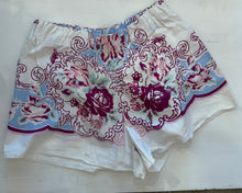 Load image into Gallery viewer, Shorts made from vintage pillowcases 2403