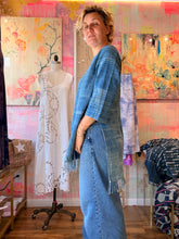 Load image into Gallery viewer, West African Indigo-Dyed Side-Slit Shirt 26226