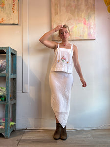pillowcase tank top with embroidery 25010