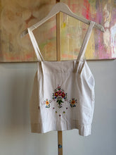 Load image into Gallery viewer, pillowcase tank top with embroidery 25010