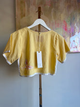 Load image into Gallery viewer, top with yellow butterfly appliqué 25009