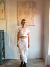 Load image into Gallery viewer, Vintage rice linen raglan shirt 25004