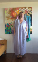 Load image into Gallery viewer, 26061 Hand-Dyed Shimmer Rayon Kaftan in Pale Lavender