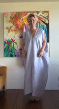 Load image into Gallery viewer, 26061 Hand-Dyed Shimmer Rayon Kaftan in Pale Lavender