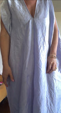 Load image into Gallery viewer, 26061 Hand-Dyed Shimmer Rayon Kaftan in Pale Lavender