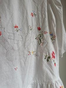 Embroiderd rose dress/shirt