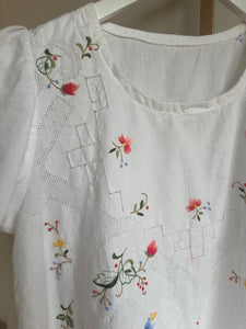 Embroiderd rose dress/shirt