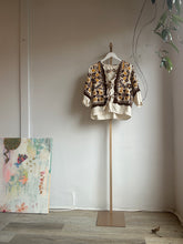 Load image into Gallery viewer, Up-cycled Harvest Tablecloth Shirt Jacket