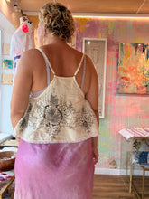 Load image into Gallery viewer, 26265 Gathered Vintage Tablecloth Tank Top