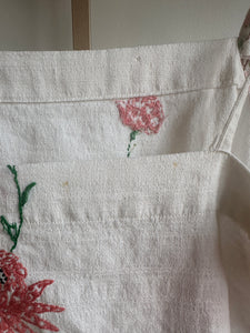 Up-cycled embroidered linen top