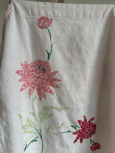 Up-cycled embroidered linen top