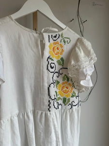 Vintage linen babydoll top