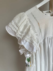 Vintage linen babydoll top