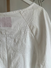 Load image into Gallery viewer, White short sleeved vintage linen top 25005