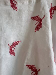 Falling leaves embroidered top