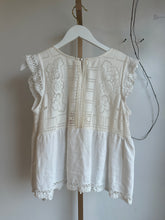 Load image into Gallery viewer, The Josephine top in vintage linen and lace