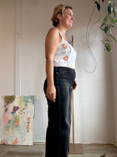 Load image into Gallery viewer, Rickrack strap vintage embroidery top