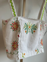 Load image into Gallery viewer, Rickrack strap vintage embroidery top