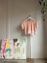 Load image into Gallery viewer, Blush linen and silk top