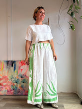 Load image into Gallery viewer, Vintage cacti printed linen pants