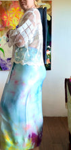 Load image into Gallery viewer, 26274 Hand-Dyed Reversible Cupro Satin Wrap Skirt | M–XL
