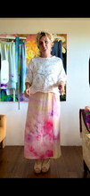 Load image into Gallery viewer, 26275 Textured Cupro Wrap Skirt in Pink &amp; Cream