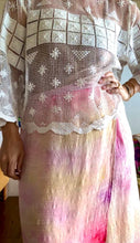 Load image into Gallery viewer, 26275 Textured Cupro Wrap Skirt in Pink &amp; Cream