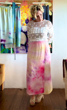 Load image into Gallery viewer, 26275 Textured Cupro Wrap Skirt in Pink &amp; Cream