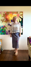 Load image into Gallery viewer, Hand-Dyed Textured Cupro Bias-Cut Skirt