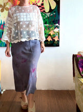 Load image into Gallery viewer, Hand-Dyed Textured Cupro Bias-Cut Skirt