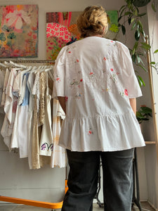 Embroiderd rose dress/shirt