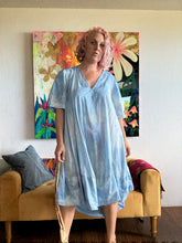 Load image into Gallery viewer, hand dyed dress with belt d2504