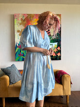 Load image into Gallery viewer, hand dyed dress with belt d2504