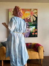 Load image into Gallery viewer, hand dyed dress with belt d2504