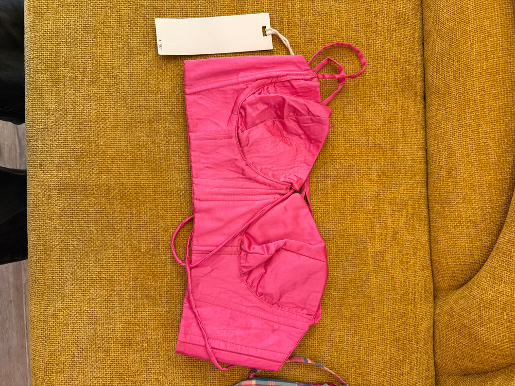 Hot pink bustier