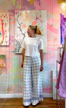 Load image into Gallery viewer, Pants made from a vintage tablecloth 250931