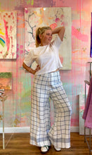 Load image into Gallery viewer, Pants made from a vintage tablecloth 250931