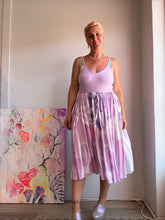 Load image into Gallery viewer, hand painted purple skirt 25058