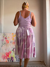 Load image into Gallery viewer, hand painted purple skirt 25058