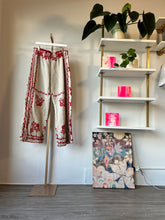 Load image into Gallery viewer, Embroidered tablecloth pants